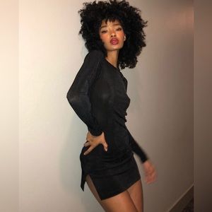 Little black dress with low back